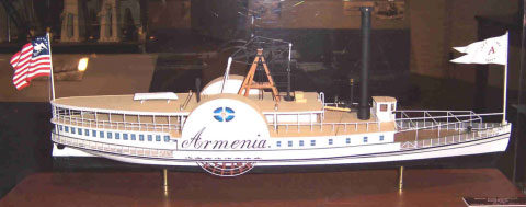 Replica of Hudson River steamboat Armenia